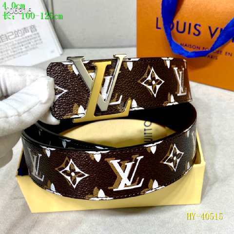 Super Perfect Quality LV Belts(100% Genuine Leather Steel Buckle)-2475