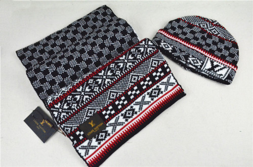 LV Wool Cap Scarf AAA-002