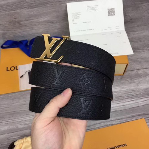 Super Perfect Quality LV Belts(100% Genuine Leather Steel Buckle)-1600