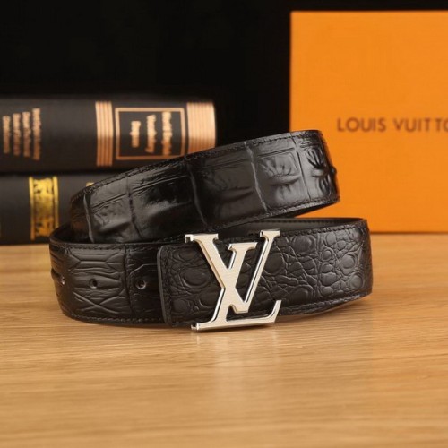Super Perfect Quality LV Belts(100% Genuine Leather Steel Buckle)-2223