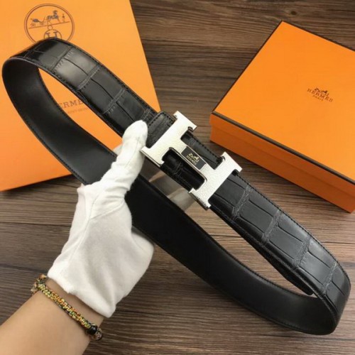 Super Perfect Quality Hermes Belts(100% Genuine Leather,Reversible Steel Buckle)-267