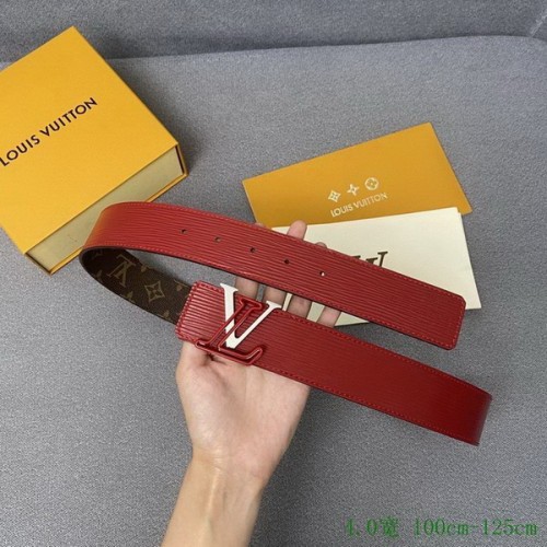 Super Perfect Quality LV Belts(100% Genuine Leather Steel Buckle)-3125