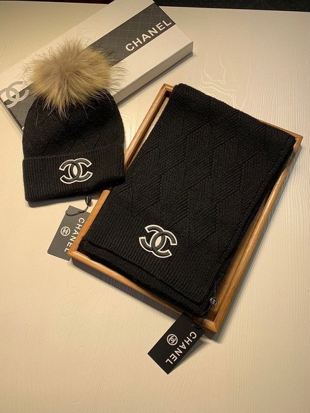 CHAL Wool Cap Scarf AAA-188