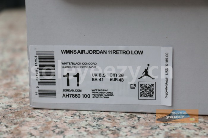 Authentic Air Jordan 11 Low WMNS “Concord”