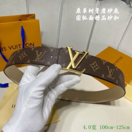 Super Perfect Quality LV Belts(100% Genuine Leather Steel Buckle)-2869