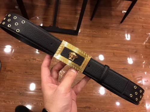 Super Perfect Quality Versace Belts(100% Genuine Leather,Steel Buckle)-218