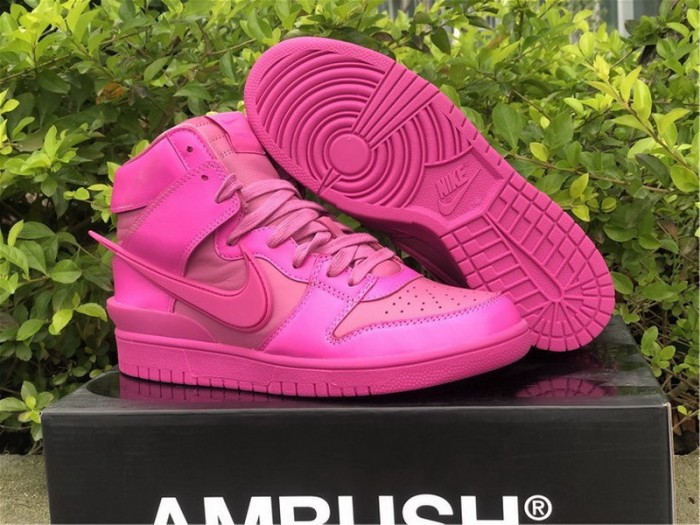 Authentic AMBUSH x Nike Dunk High  Cosmic Fuchsia 