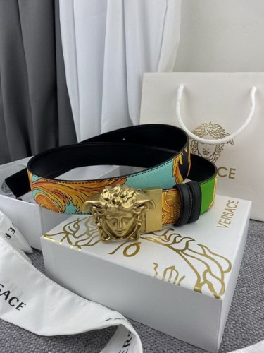 Super Perfect Quality Versace Belts(100% Genuine Leather,Steel Buckle)-435