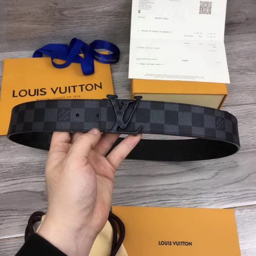 Super Perfect Quality LV Belts(100% Genuine Leather Steel Buckle)-1604