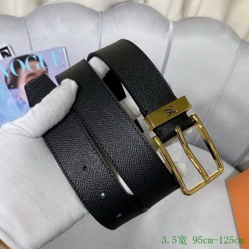 Super Perfect Quality LV Belts(100% Genuine Leather Steel Buckle)-2723