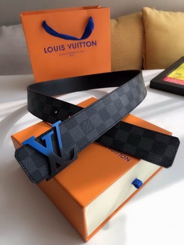 Super Perfect Quality LV Belts(100% Genuine Leather Steel Buckle)-2179