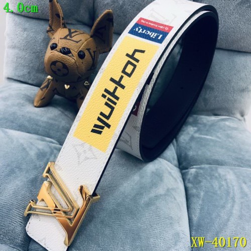 Super Perfect Quality LV Belts(100% Genuine Leather Steel Buckle)-1664