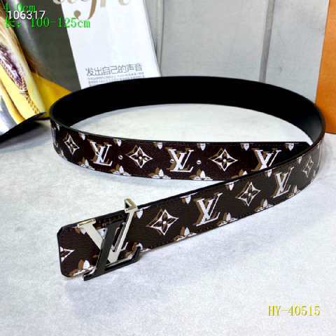 Super Perfect Quality LV Belts(100% Genuine Leather Steel Buckle)-2477