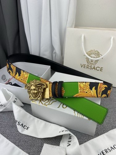 Super Perfect Quality Versace Belts(100% Genuine Leather,Steel Buckle)-436