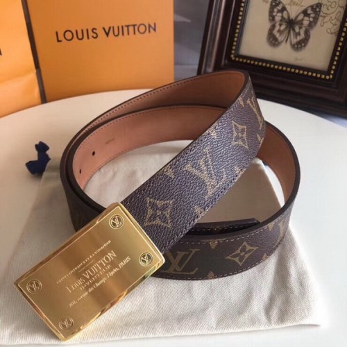 Super Perfect Quality LV Belts(100% Genuine Leather Steel Buckle)-1938