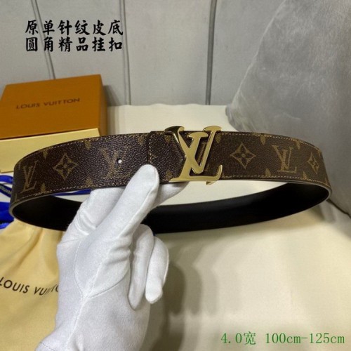 Super Perfect Quality LV Belts(100% Genuine Leather Steel Buckle)-2879