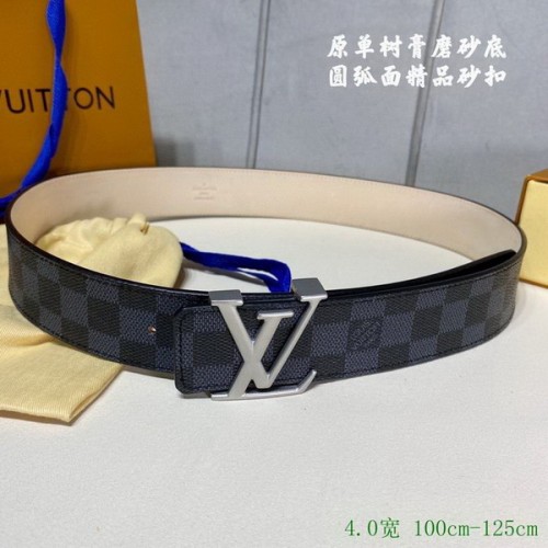 Super Perfect Quality LV Belts(100% Genuine Leather Steel Buckle)-2872