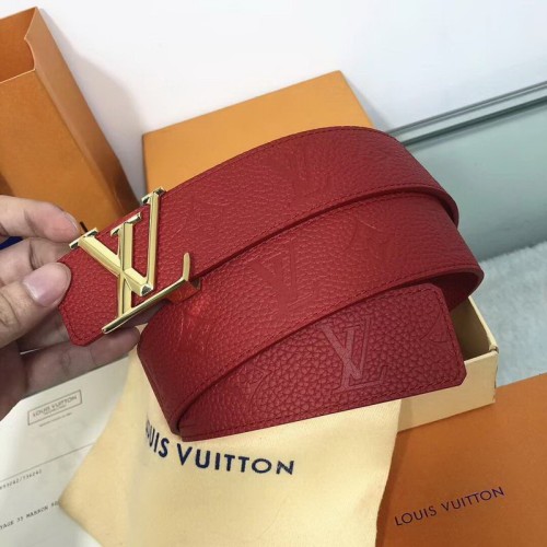 Super Perfect Quality LV Belts(100% Genuine Leather Steel Buckle)-1172