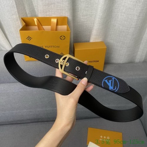 Super Perfect Quality LV Belts(100% Genuine Leather Steel Buckle)-2750
