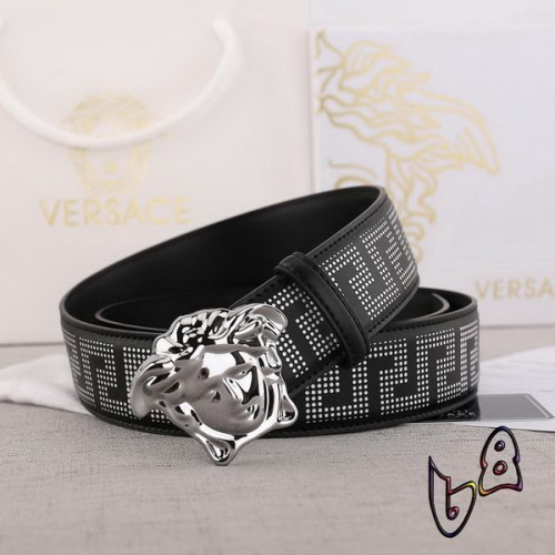 Super Perfect Quality Versace Belts(100% Genuine Leather,Steel Buckle)-417