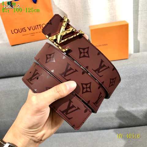 Super Perfect Quality LV Belts(100% Genuine Leather Steel Buckle)-2490