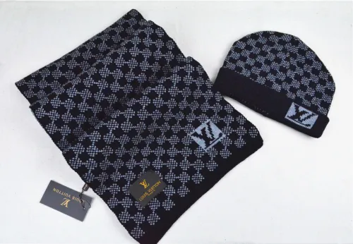 LV Wool Cap Scarf AAA-018
