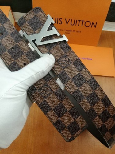 Super Perfect Quality LV Belts(100% Genuine Leather Steel Buckle)-2286