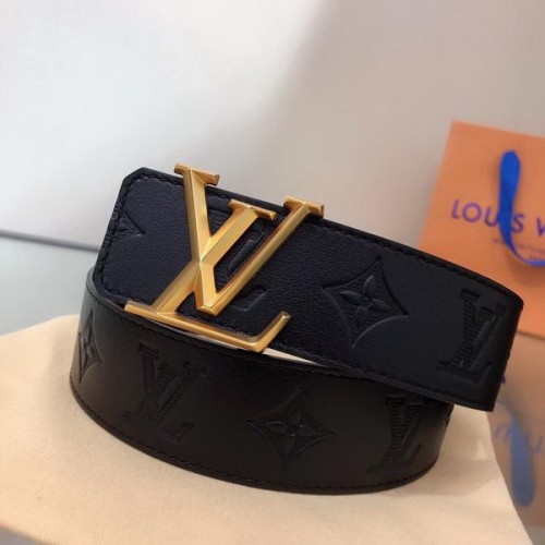 Super Perfect Quality LV Belts(100% Genuine Leather Steel Buckle)-2099