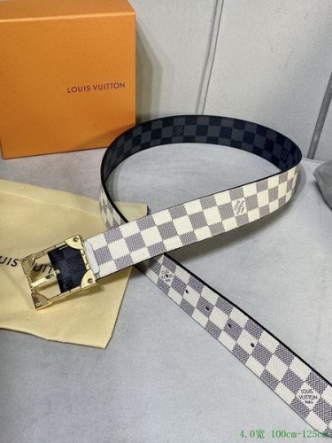 Super Perfect Quality LV Belts(100% Genuine Leather Steel Buckle)-3095