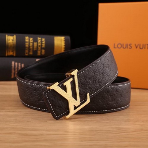 Super Perfect Quality LV Belts(100% Genuine Leather Steel Buckle)-2188