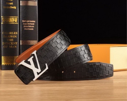 Super Perfect Quality LV Belts(100% Genuine Leather Steel Buckle)-2080