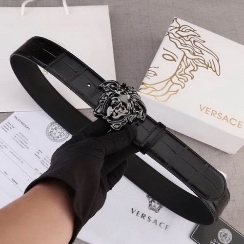 Super Perfect Quality Versace Belts(100% Genuine Leather,Steel Buckle)-457