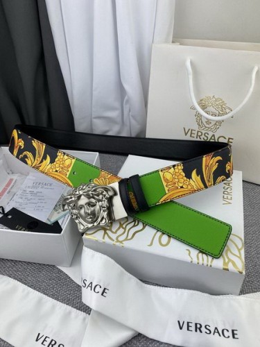 Super Perfect Quality Versace Belts(100% Genuine Leather,Steel Buckle)-431