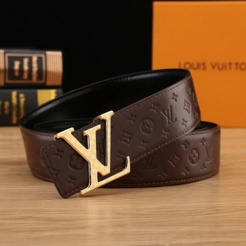 Super Perfect Quality LV Belts(100% Genuine Leather Steel Buckle)-2142