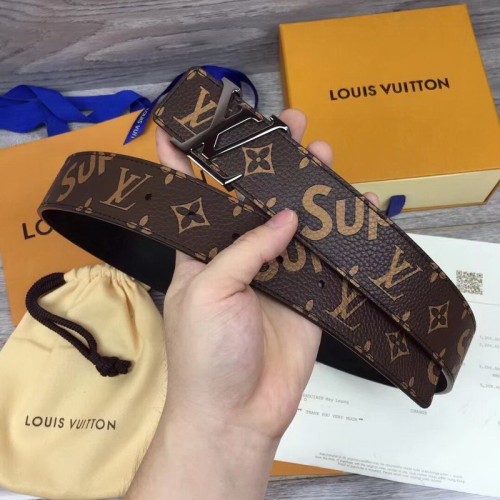 Super Perfect Quality LV Belts(100% Genuine Leather Steel Buckle)-1515