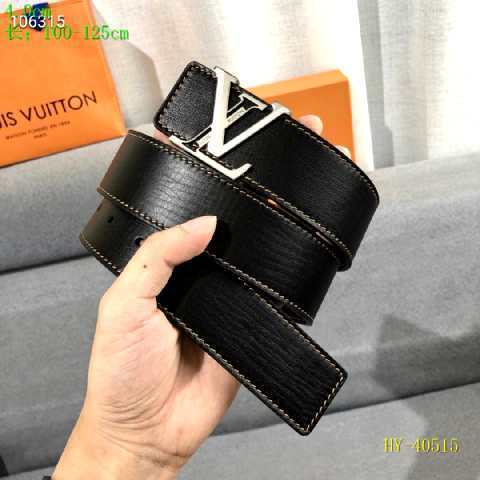 Super Perfect Quality LV Belts(100% Genuine Leather Steel Buckle)-2473