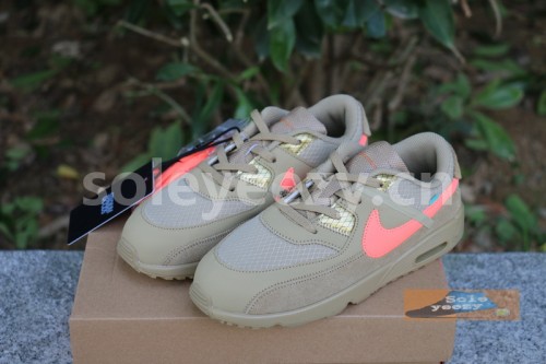 Authentic OFF-WHITE x Nike Air Max 90 “Desert Ore” Kids Shoes