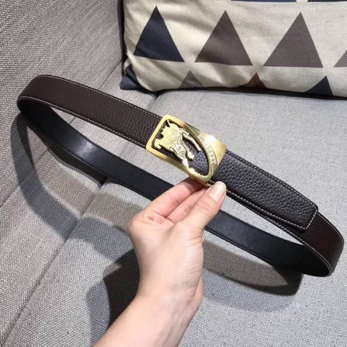 Super Perfect Quality Burberry Belts(100% Genuine Leather,steel buckle)-017