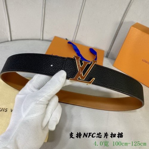Super Perfect Quality LV Belts(100% Genuine Leather Steel Buckle)-2816