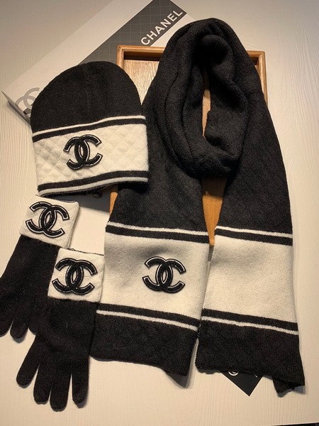 CHAL Wool Cap Scarf AAA-161