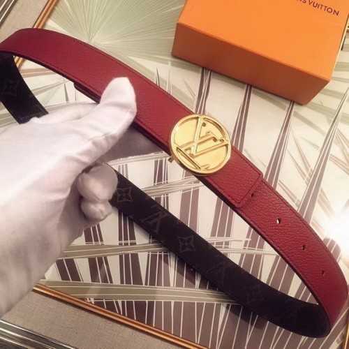 Super Perfect Quality LV women Belts(100% Genuine Leather,Steel Buckle)-183