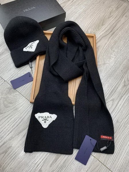 Prada Wool Cap Scarf AAA-080