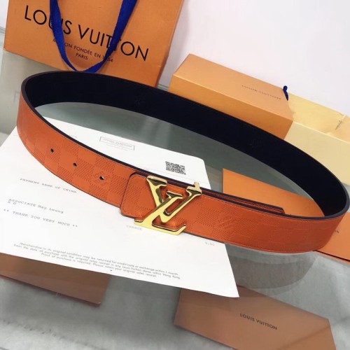 Super Perfect Quality LV Belts(100% Genuine Leather Steel Buckle)-1290