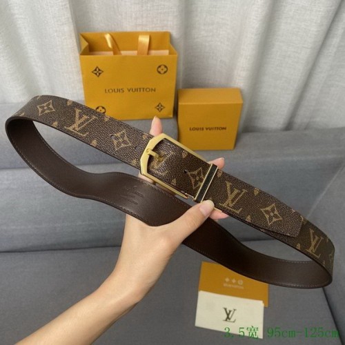 Super Perfect Quality LV Belts(100% Genuine Leather Steel Buckle)-2721