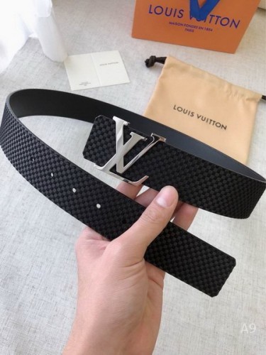 Super Perfect Quality LV Belts(100% Genuine Leather Steel Buckle)-2138