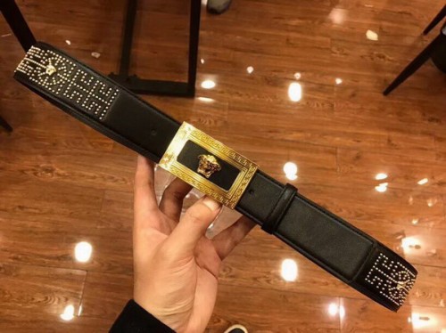 Super Perfect Quality Versace Belts(100% Genuine Leather,Steel Buckle)-226