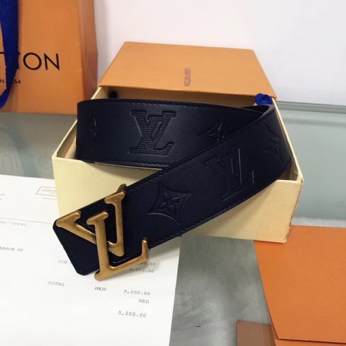 Super Perfect Quality LV Belts(100% Genuine Leather Steel Buckle)-1269