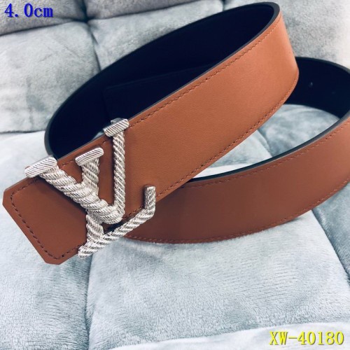 Super Perfect Quality LV Belts(100% Genuine Leather Steel Buckle)-1754
