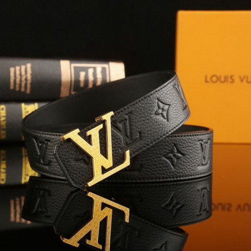 Super Perfect Quality LV Belts(100% Genuine Leather Steel Buckle)-2256