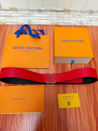 Super Perfect Quality LV Belts(100% Genuine Leather Steel Buckle)-1400